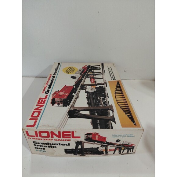 Lionel 6-2110 O/27 Train Gauge Model Railroad Black Graduated Trestle Set w/Box - Picture 13 of 16